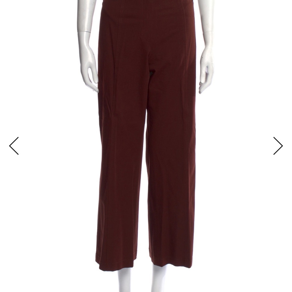 Escada Rich Brown Wide Leg Pants